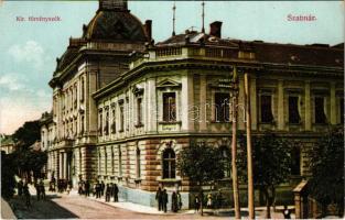 Szatmárnémeti, Szatmár, Satu Mare; Kir. Törvényszék. Cseplák Bálint kiadása / court