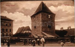 Kolozsvár, Cluj; Bethlen bástya, Bodnár Gáspár üzlete. D.K. Bp. 1906. / bastion tower, shop (EK)