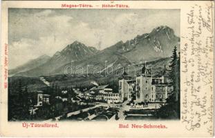 1902 Újtátrafüred, Neu-Schmecks, Novy Smokovec (Magas-Tátra, Vysoké Tatry); Divald Adolf 128. (EK)