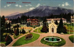 Tátrafüred, Ótátrafüred, Altschmecks, Stary Smokovec (Magas Tátra, Vysoké Tatry); látkép. Cattarino S. utóda Földes Samu kiadása / general view, spa (EK)