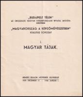 Magyar Tájak I. "Budapest télen", az Országos Magyar Idegenforgalmi Hivatal akciója kereté...