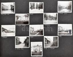 Zabolai Finna Béla erdélyi helytörténész, író fotóalbuma, 208 db beragasztott különböző méretű fotóv...