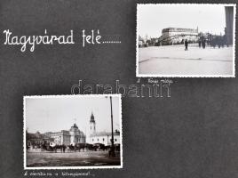 Zabolai Finna Béla erdélyi helytörténész, író fotóalbuma, 208 db beragasztott különböző méretű fotóv...