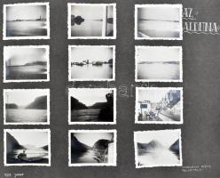 Zabolai Finna Béla erdélyi helytörténész, író fotóalbuma, 208 db beragasztott különböző méretű fotóv...