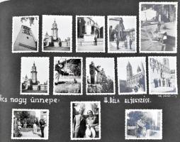 Zabolai Finna Béla erdélyi helytörténész, író fotóalbuma, 208 db beragasztott különböző méretű fotóv...