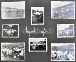 Zabolai Finna Béla erdélyi helytörténész, író fotóalbuma, 208 db beragasztott különböző méretű fotóv...