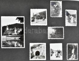Zabolai Finna Béla erdélyi helytörténész, író fotóalbuma, 208 db beragasztott különböző méretű fotóv...