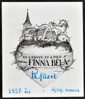 Zabolai Finna Béla erdélyi helytörténész, író fotóalbuma, 208 db beragasztott különböző méretű fotóv...