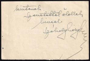 1936 Székelyhidi Ferenc (1885-1954) operaénekes autográf levele