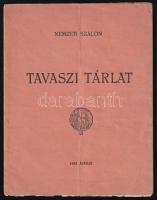 Nemzeti Szalon tavaszi tárlat. H.n., 1933, Nemzeti Szalon. 14 sztl. oldal. Kiállítási katlógus. Kiadói papírkötésben, hajtásnyommal, borítón kisebb folttal, egy lap szélén szöveget nem érintő kisebb sérüléssel, néhány lapon ceruzás jelöléssel.