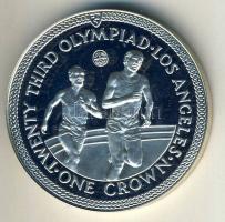 Man-sziget 1984. 1C Ag "Olimpia-futás" T:PP Csak 15.000db!