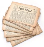 1917 Pesti Hírlap újság tétel, szórványszámok, 12 db