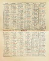 1938 Bosch reklámos zseb notesz naptárral