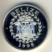 Belize 1995. 10$ Ag "Carrack vitorláshajó" T:PP Csak 15.000db!
