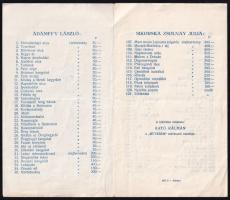1937 Ádámffy László, Katona Kleinberger Pál, Keil-Faber G. (Gizella) és Sikorska Zsolnay Júlia festő...
