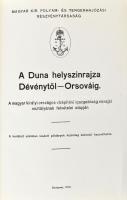 A Duna helyszínrajza Dévénytől Orsováig. A magyar királyi országos vízépítési igazgatóság vízrajzi o...