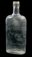 1877 évszámos üveg 21 cm