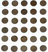 1950-1965. 2Ft Cu-Ni (30x) T:XF-F patina