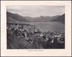 cca 1910 Lago Maggiore, album 32 db nagyméretű, fekete-fehér fotóval, kiadói tűzött papírkötésben, a...