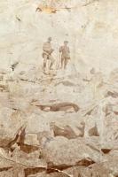 cca 1900-1910 Retyezát-hegység, Pelága-csúcs, magyar hegymászók, Dr. Tarnovszky felvétele; nagyméret...