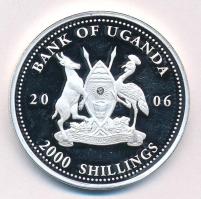 Uganda 2006. 2000Sh Ag "A labdarúgás halhatatlanjainak csarnoka - Magyarország 1950-es évek / P...