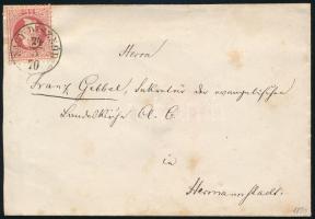 1870 5kr on cover "NAGY-DISZNÓD" (Gudlin 500 p), 1870 5kr levélen "NAGY-DISZNÓD" (Gudlin 500 p)