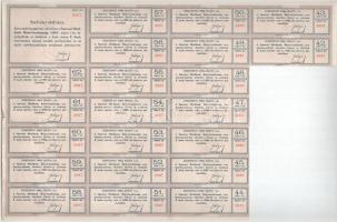 Szarvas 1927. "Szarvasi Hitelbank Részvénytársaság" részvénye 50P-ről szárazpecséttel, sze...