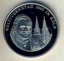 Németország 2005. "Ifjúsági Világnap-Vatikán, XVI.Benedek" ffém emlékérem T:PP
