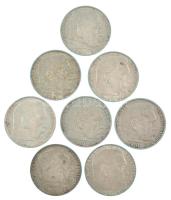 Német Harmadik Birodalom 1936-1939. 2M Ag "Hindenburg" (8db/7xklf) T:XF,VF patina
German ...