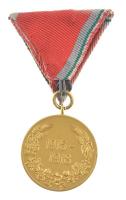 Bulgária ~1933-1939. "Európai Háborús Emlékérem 1915-1918" aranyozott bronz kitüntetés kís...