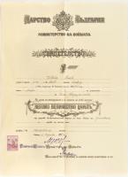 Bulgária ~1933-1939. "Európai Háborús Emlékérem 1915-1918" aranyozott bronz kitüntetés kís...