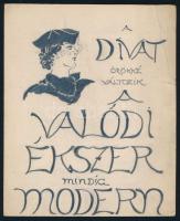 Monori Kovács Jenő (1884-?): "A divat örökké változik, a valódi ékszer mindig modern". Art deco reklámterv, 1930 körül. Ceruza, papír, jelzés nélkül, lapszéli kisebb szakadással, törésnyommal, 20x16,5 cm