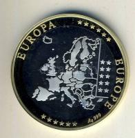 Európa DN "Európa pénzei - Vatikán" Ag bicolor emlékérem 20g T:PP