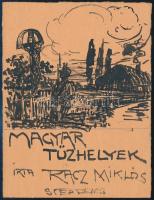 Monori Kovács Jenő (1884-?), 3 db mű: Könyvborító tervek, 1917 körül. Ceruza, tus, akvarell, papír, egyik jelzett, 17,5x13 és 22x13,5 cm közötti méretekben