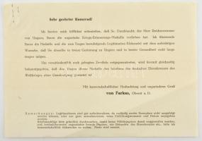 1929. "Magyar Háborús emlékérem kardokkal, sisakkal" ezüstözött bronz kitüntetés mellszala...