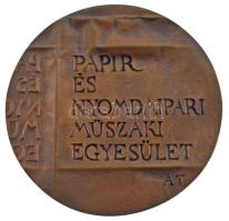 Asszonyi Tamás (1942- ) ~1980-1990. "Lengyel Lajos-díj / Papír és Nyomdaipari Műszaki Egyesület...