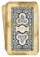 cca 1950 Hiányos pakli tarokk kártya, megviselt állapotban, Játékkártyagyár és Nyomda