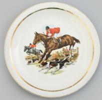 Broadhurst lovas tányér. Martricás, kopással 23 cm