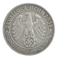 Német Harmadik Birodalom 1938J 50pf Ni T:XF R! / German Third Reich 1938J 50 Reichspfennig Ni C:XF R...