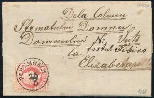 1868 5kr levélen / on cover 