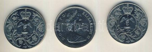 Nagy-Britannia 1977. 25p "Koronázási évforduló" (2x) + 1980. 25p "Anyakirálynő 80. sz...