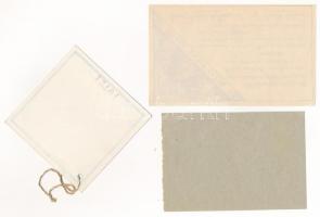 1941. "Darányi Kálmán Diákház" téglajegy 1P értékben + 1930. "Pro Patria" igazol...