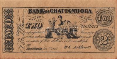 Amerikai Konföderált Államok/Chattanooga 1863. 2$ facsimile kiadás T:I