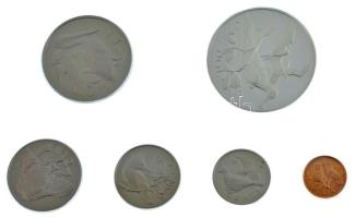 Brit Virgin-szigetek 1974. 1c-50c (5xklf) + 1$ Ag forgalmi szett tanúsítvánnyal, eredeti dísztokban T:PP British Virgin Islands 1974. 1 Cent - 50 Cents (5xdiff) + 1 Dollar Ag proof coin set with certificate in original hardcase C:PP