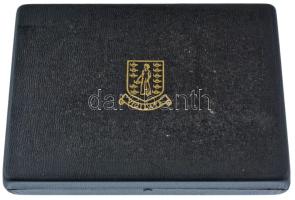 Brit Virgin-szigetek 1974. 1c-50c (5xklf) + 1$ Ag forgalmi szett tanúsítvánnyal, eredeti dísztokban ...