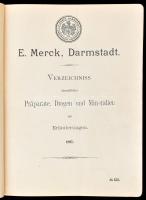 Merck, E.: Verzeichniss sämmtlicher Präparate, Drogen und Mineralien mit Erläuterungen. Darmstadt, 1...