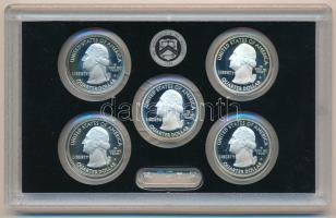 Amerikai Egyesült Államok 2013S 1/4$ Ag (5xklf) "Gyönyörű Amerika negyed dollárosok" plasz...