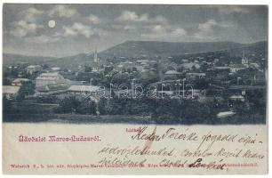 1901 Marosludas, Ludosul de Mures, Ludus; látkép. Weinrich S. b. kir. udvari fényképész képe után. Glück J. kiadása / general view (EK)