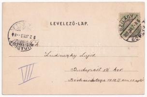 1903 Szilágysomlyó, Simleu Silvaniei; Római katolikus templom és paplak, Görögkatolikus templom és i...