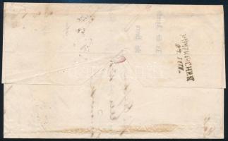 1863 2 x 5kr levélen (hajtottak) / on cover (folded) "ESSEGG / OBERSTADT" - Fünfkirchen
